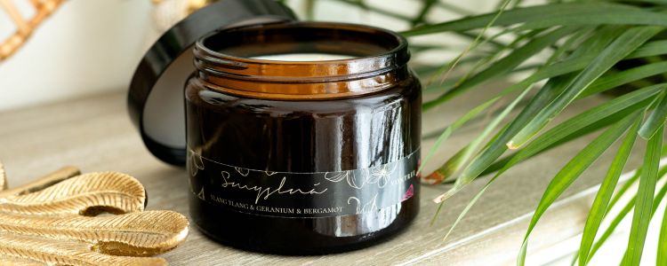 ylang geranium svicka ze sojoveho vosku